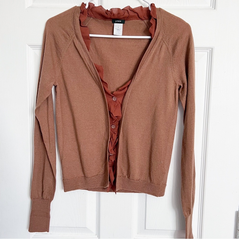 J.Crew | Merino Wool Silk Light Cardigan Sweater